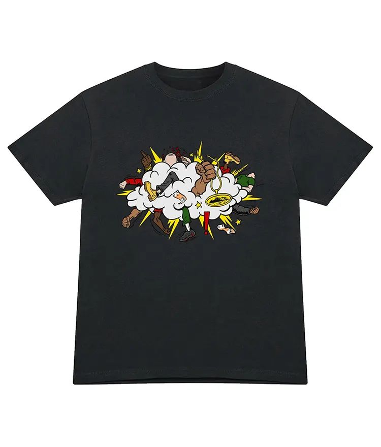 Corteiz Royal Rumble Tee Black