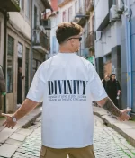 Divinity Oversized T-Shirt 1100 Cream - Back