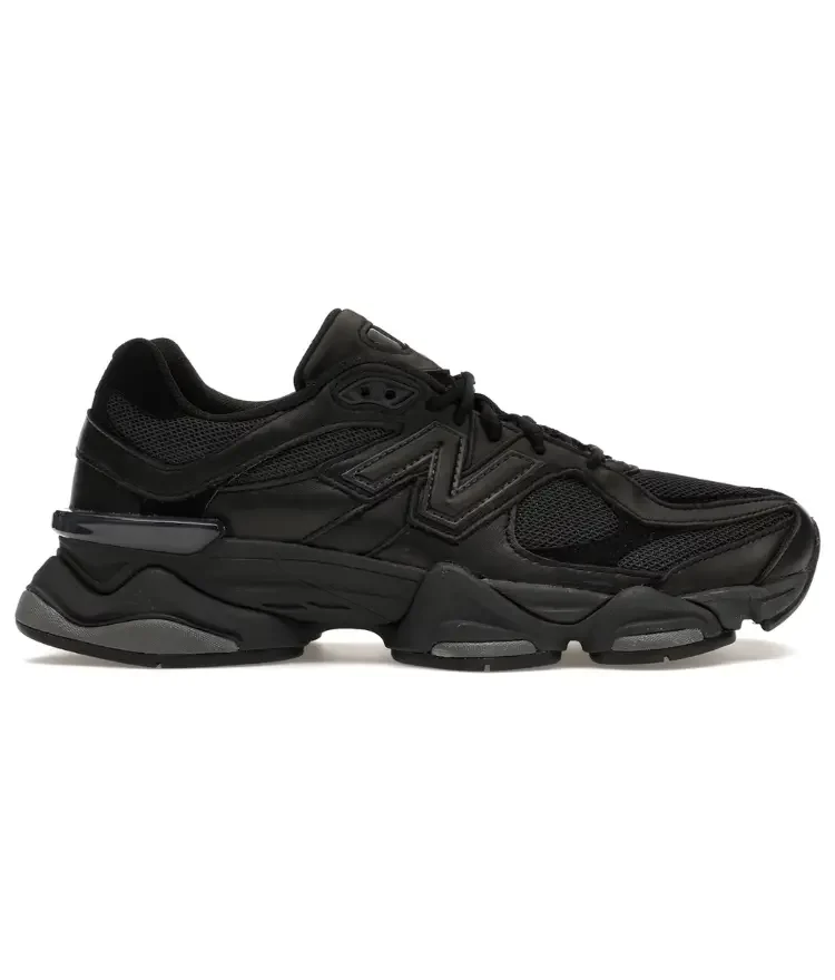 New Balance 9060 Triple Black Leather