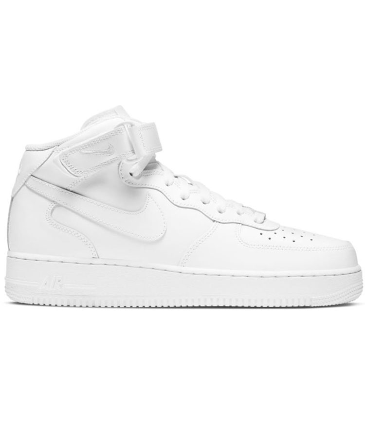 Nike Air Force 1 Mid Triple White - Sneak Freaks LTD