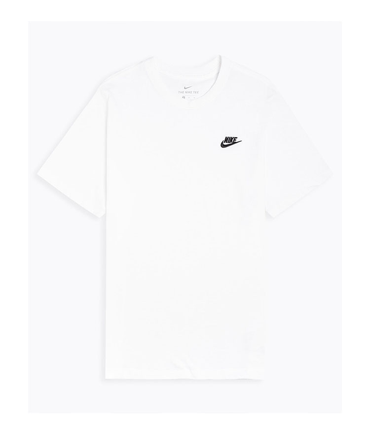 nike club tee white