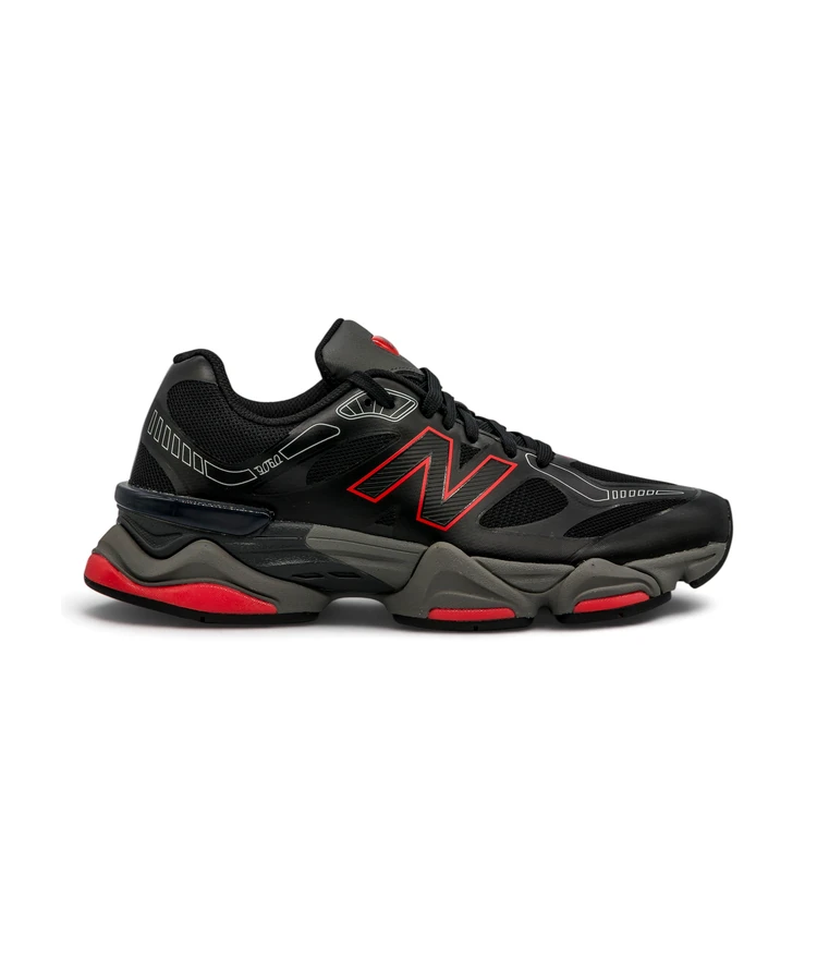 New Balance 9060 Black/Fire Cracker