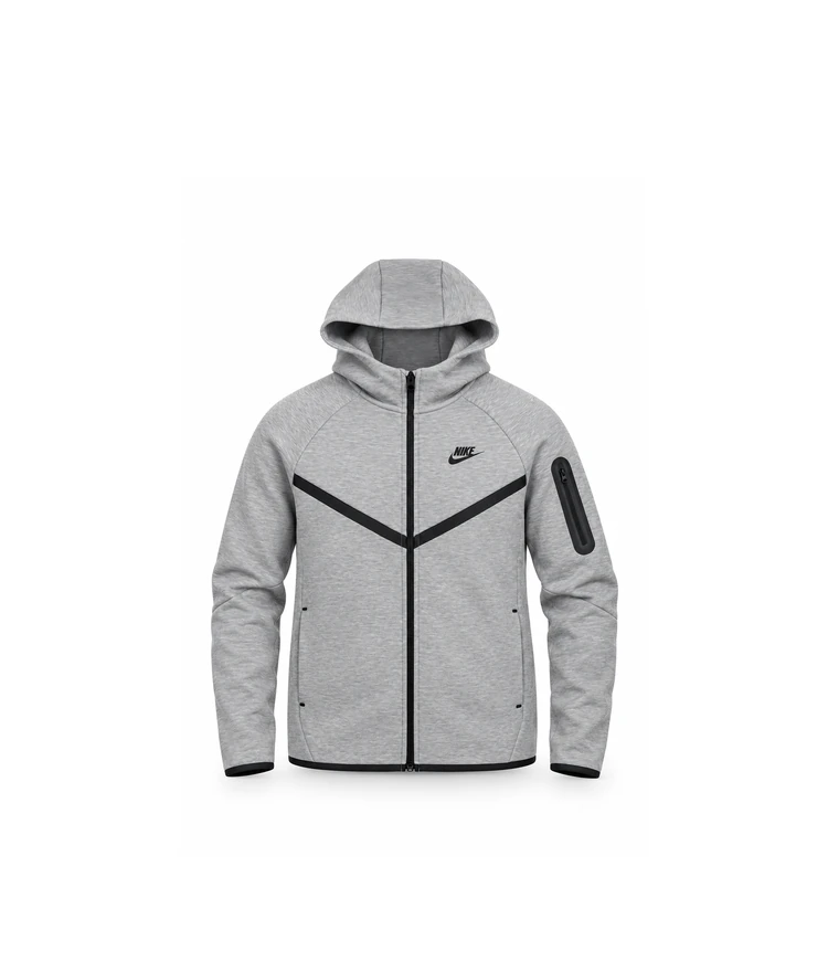 Nike Sportswear Tech Fleece Full-Zip Hoodie Grey (Junior)