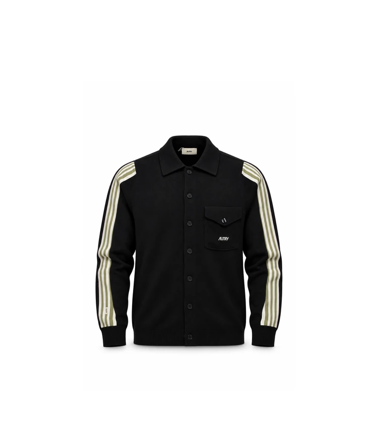AUTRY KNITTED VISCOSE SHIRT JACKET MAN